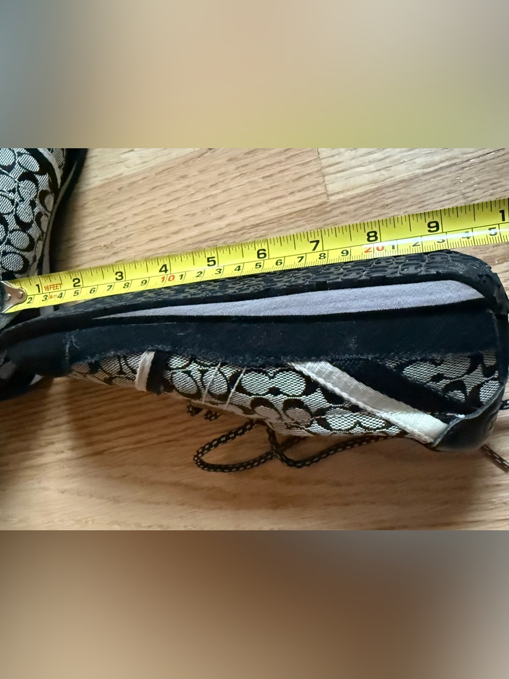Coach Marabelle Signature Jacquard Sneakers Black Gray Women’s 6.5 - Picture 14 of 14